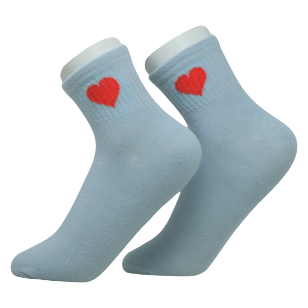 my love socks blau herz rot
