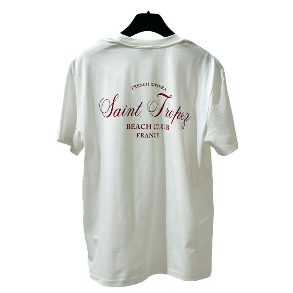 Saint Tropez Beach Club rot T-Shirt