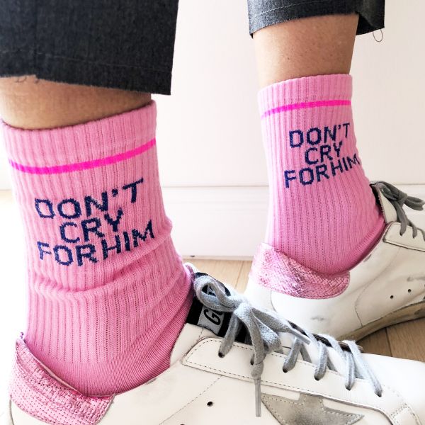 don`t cry for him socks