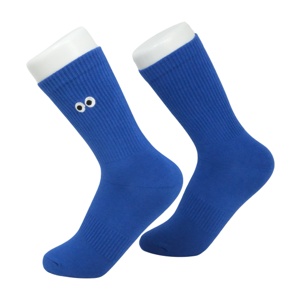 Eye socks blau